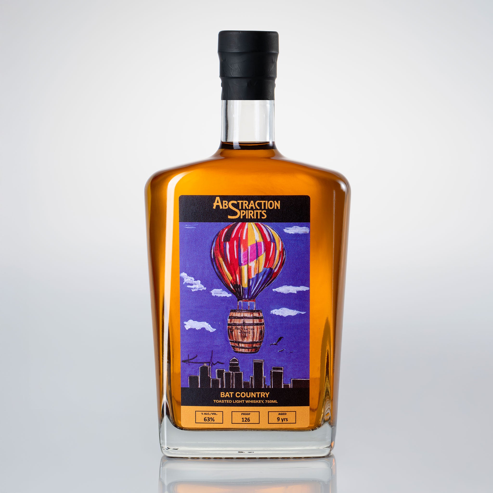 Abstraction Spirits Bat Country 9-Year Toasted Light Whiskey 126 Proof