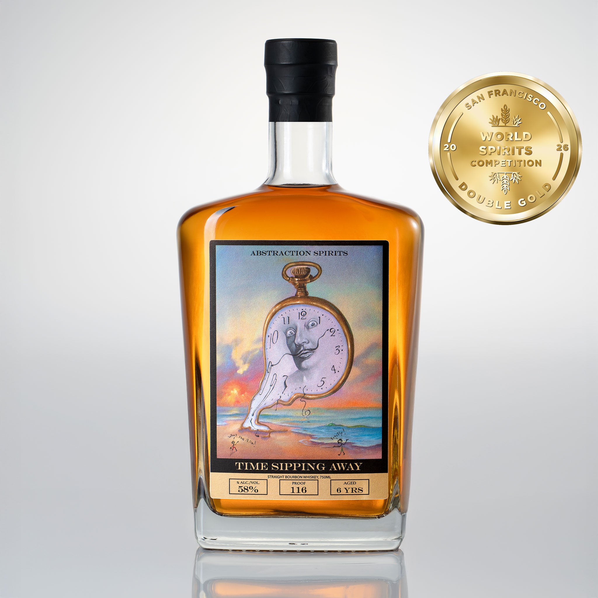 Abstraction Spirits Time Sipping Away 6-Year Straight Bourbon Whiskey 116 Proof