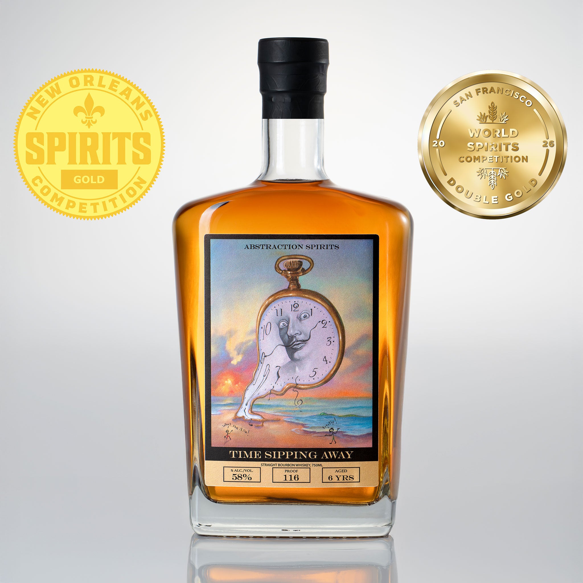 Abstraction Spirits Time Sipping Away 6-Year Straight Bourbon Whiskey 116 Proof